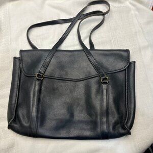 1980's vintage brief bag by Coach in Black. EUC
